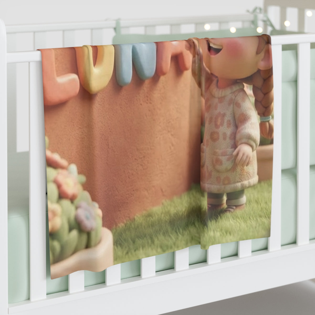 Baby Swaddle Blanket - Luna Clay Sunshine | Echovira Gallery