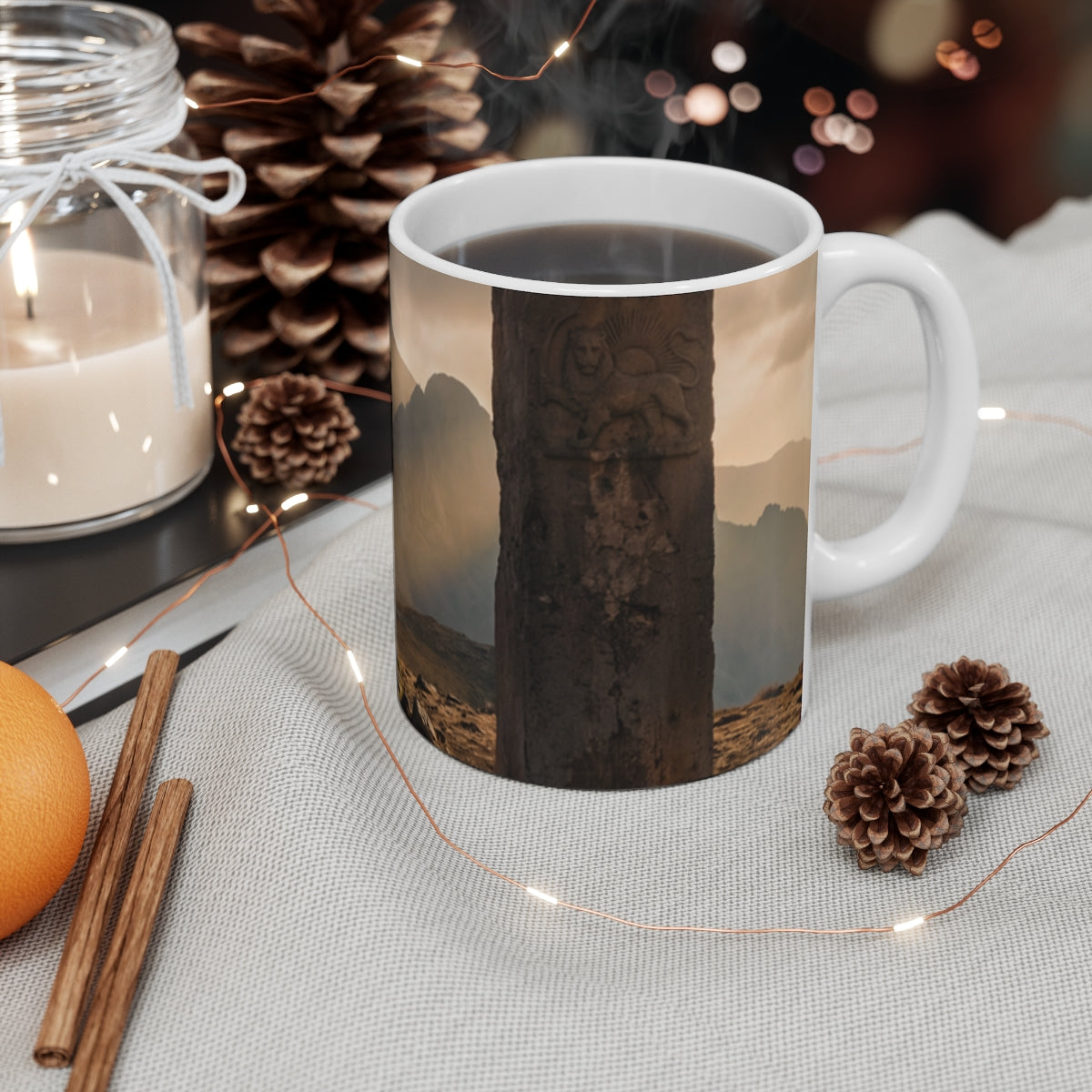 11oz White Mug - Ancient Sun Rise