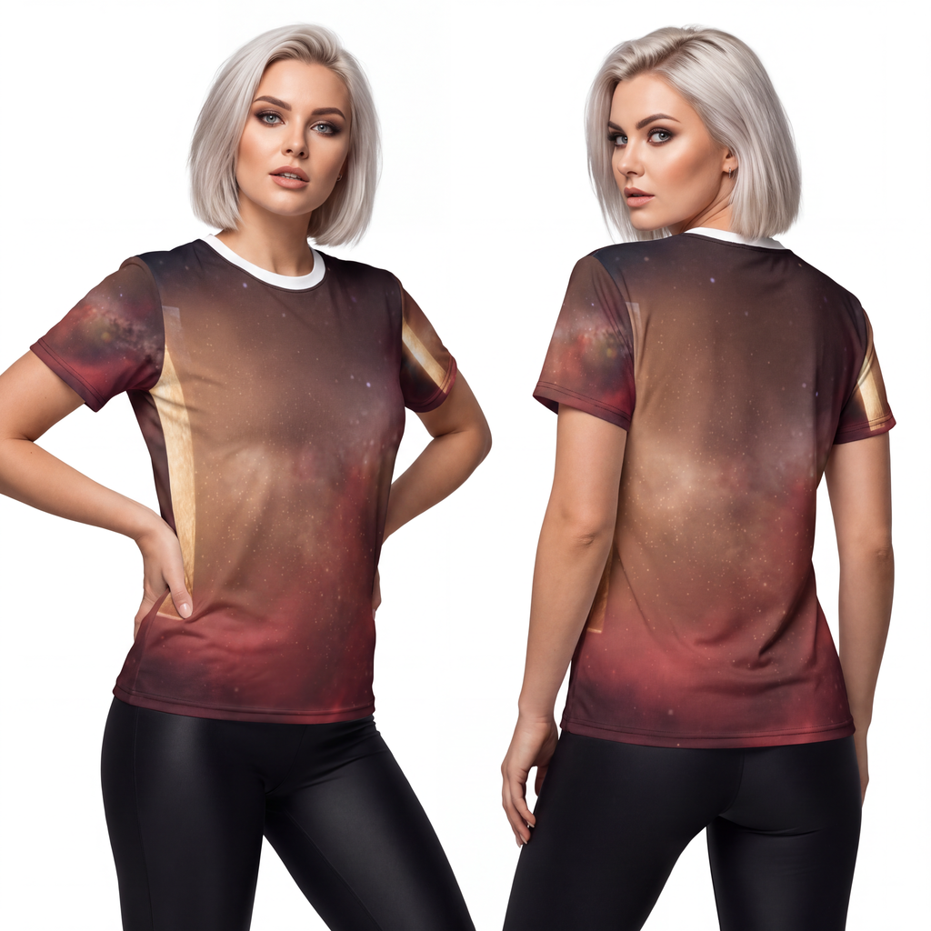 Unisex Cut & Sew Tee - Cosmic Gateway | Echovira Gallery