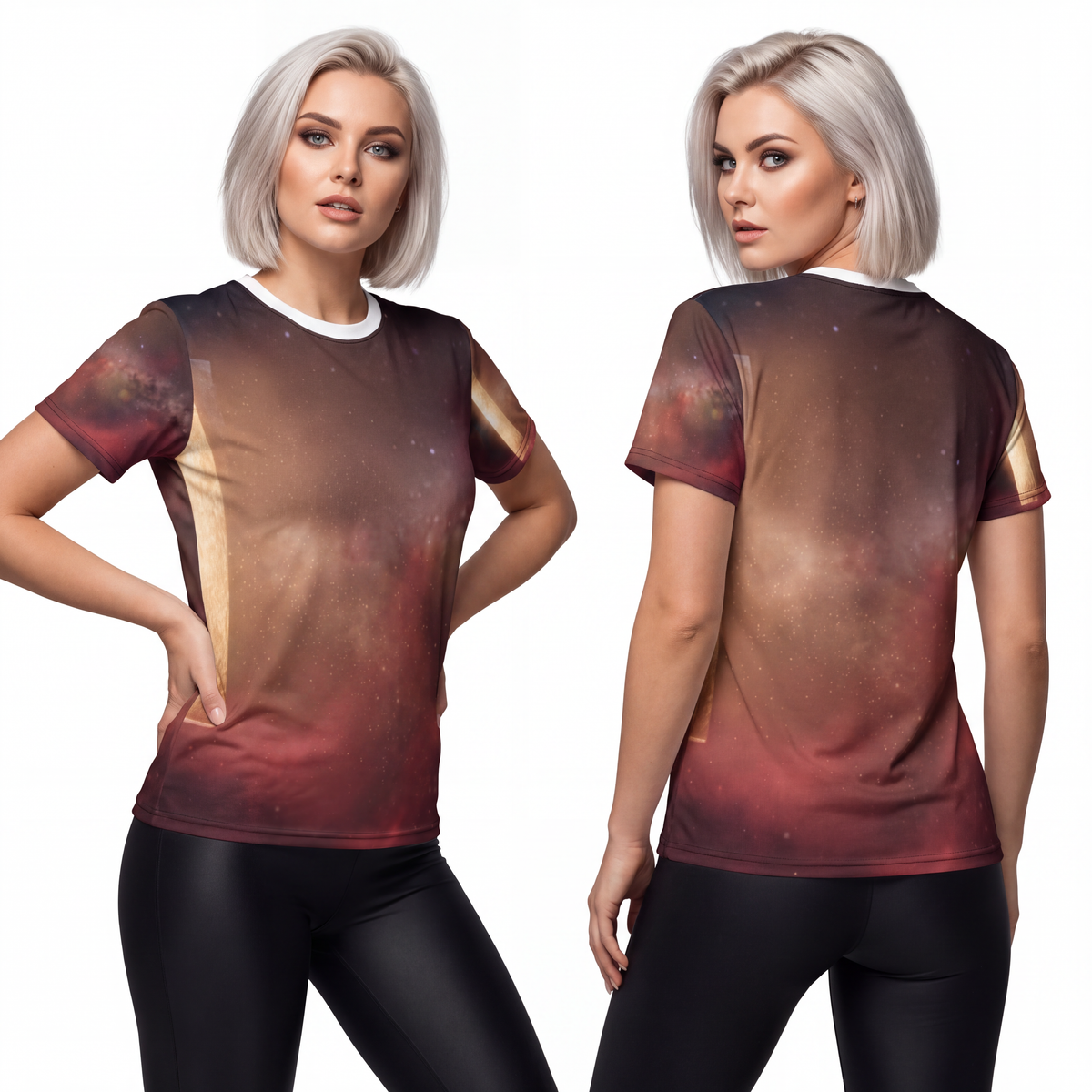 Unisex Cut & Sew Tee - Cosmic Gateway | Echovira Gallery