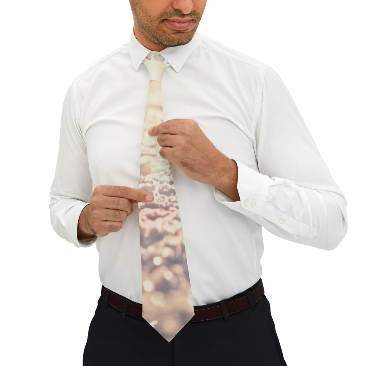 Golden Hour Crowd Celebration Necktie