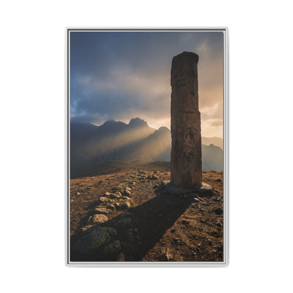 Framed Matte Canvas - Sun Peak