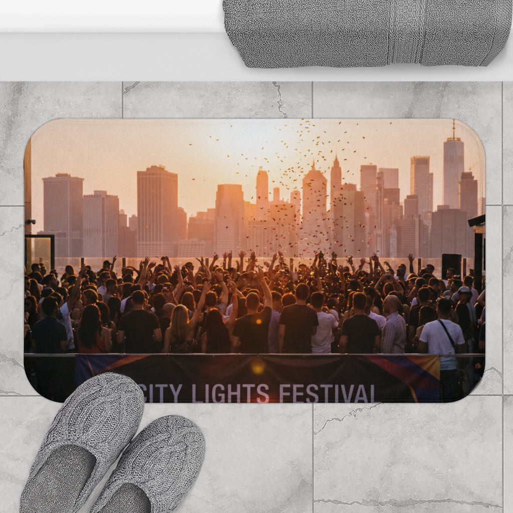 Bath Mat - City Lights Festival | Echovira Gallery