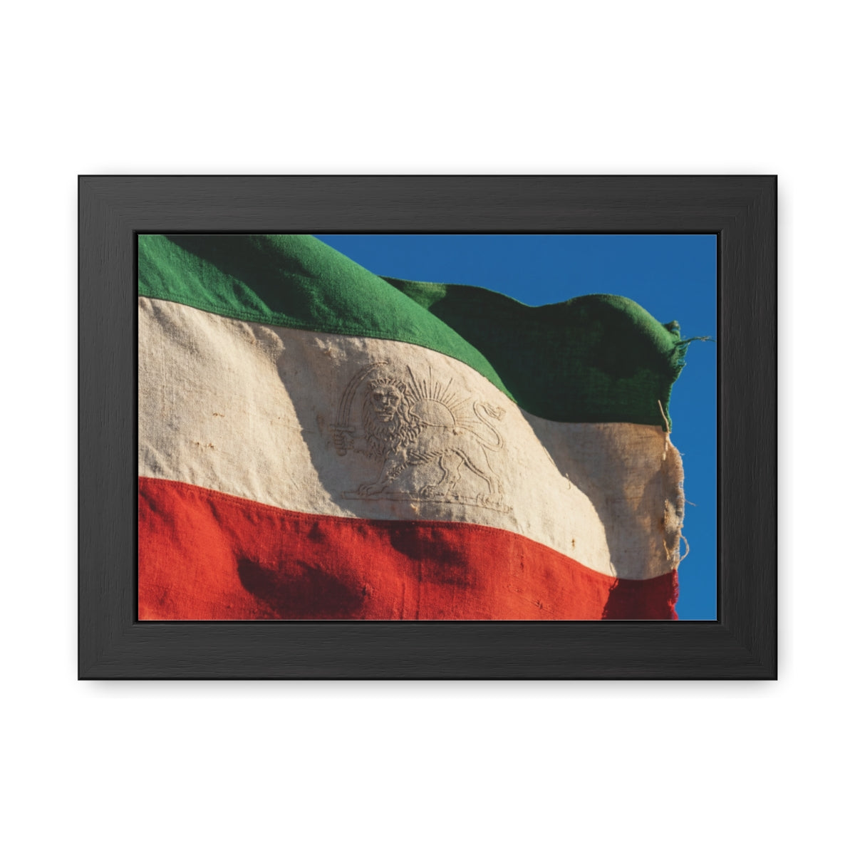 Framed Wall Art - Heritage Flag — Landscape