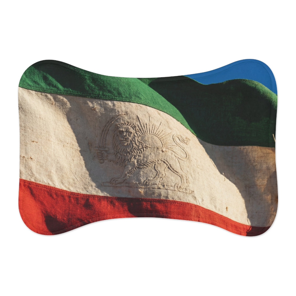 Pet Feeding Mats - Vintage Persian Lion and Sun Flag Art |...