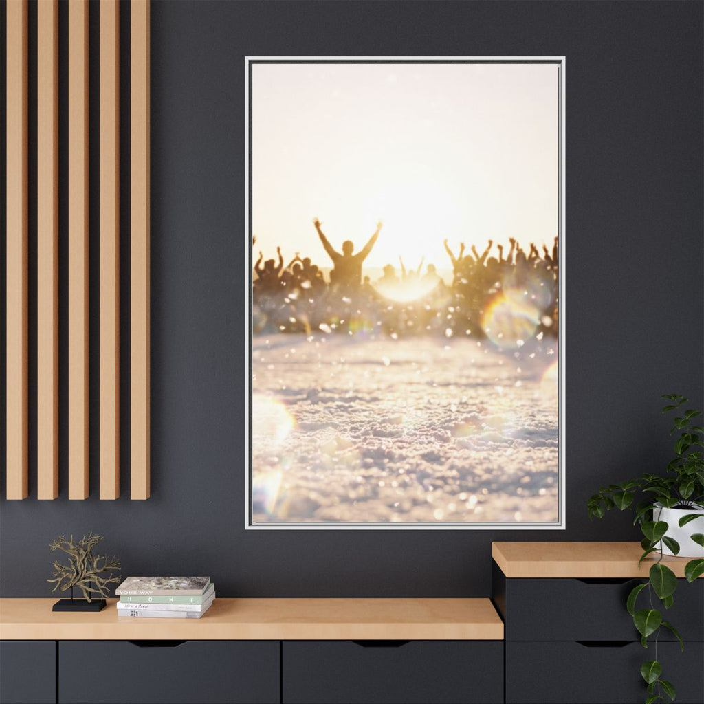 Portrait Framed Matte Canvas Golden Hour Art