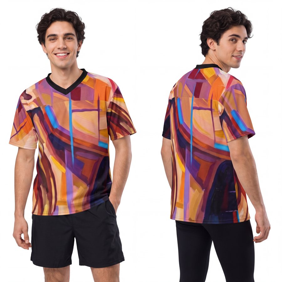 Men's Football Jersey - Shattered Elegance