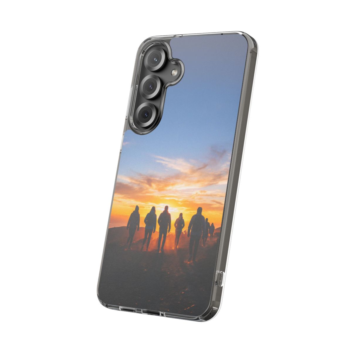 Clear Impact-Resistant Case - Sunset Peaks