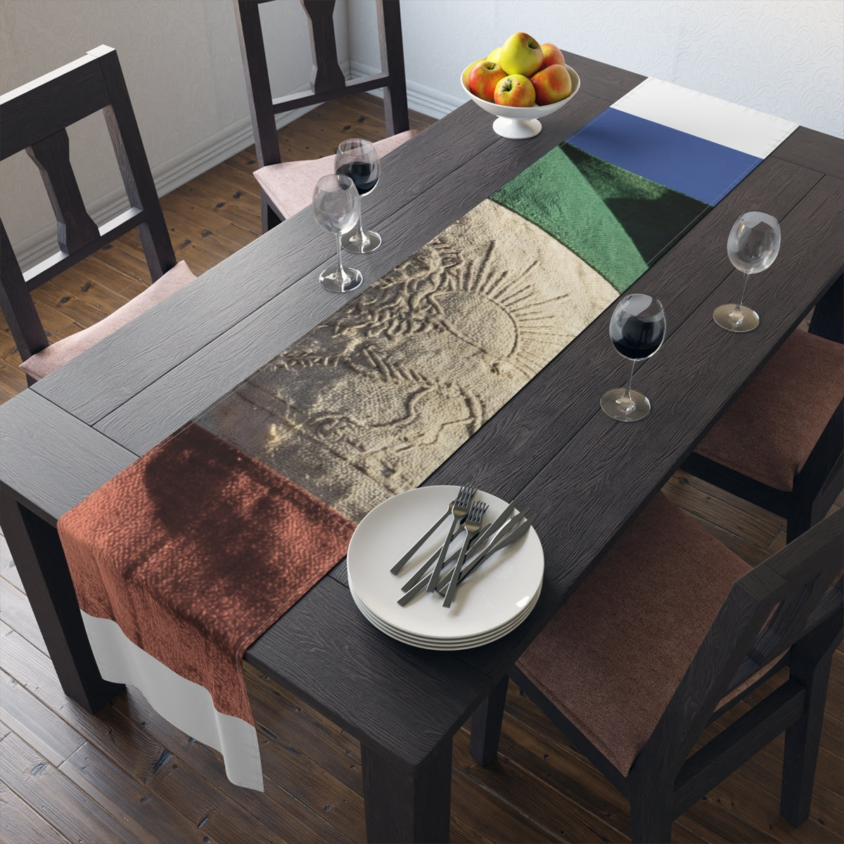 Table Runner - Distressed Flag Decor