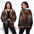 Unisex Zip Hoodie - Shadowed Alleyway Mystery Art Print |...