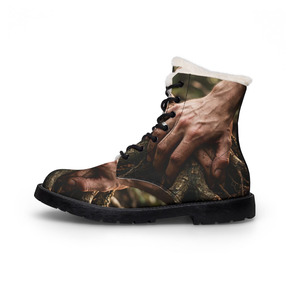 Women's Fur and Leather Boots Earth Roots