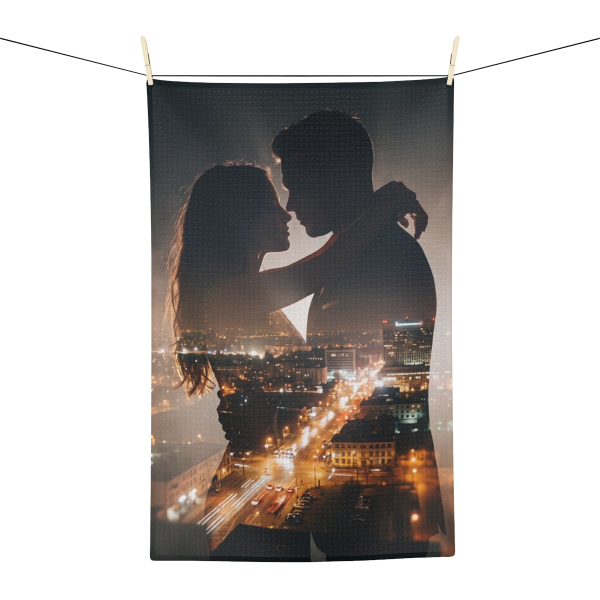 Microfiber Tea Towel - City Lights Intimacy | Echovira...