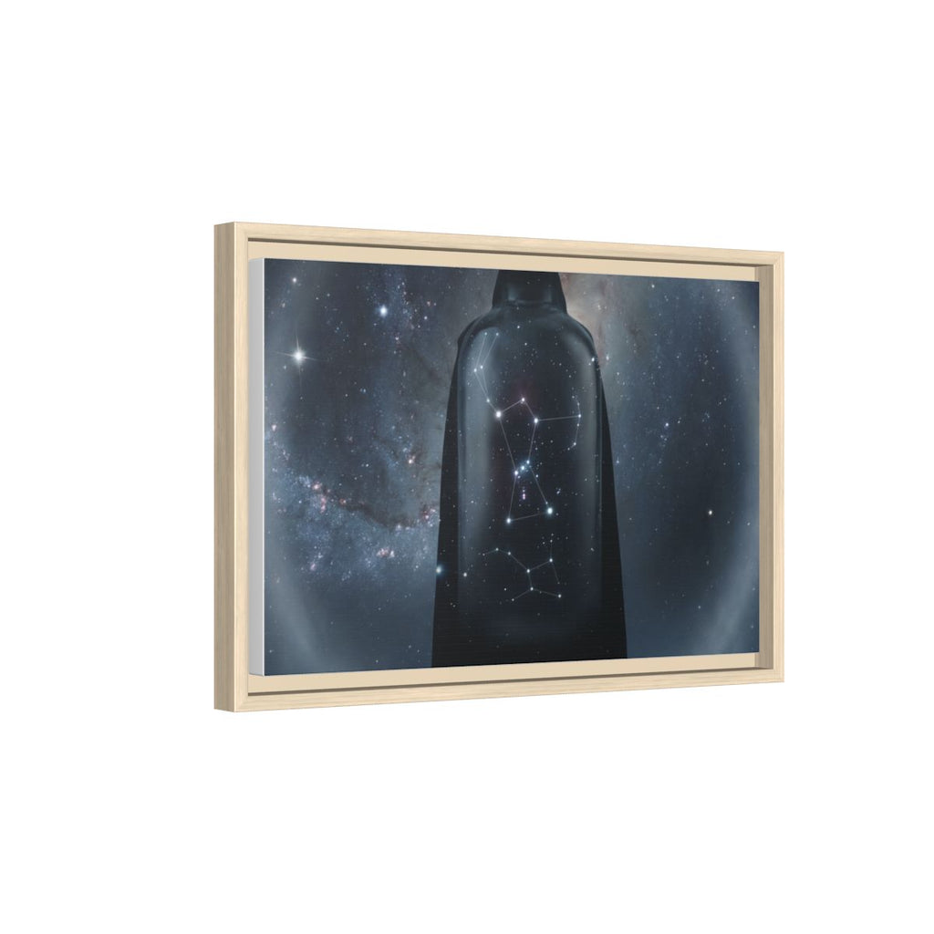Framed Matte Canvas - Cosmic Sentinel — Natural / 1.25" (10×8, 12×9, 14×11, 16×12, 20×10, 18×12, 20×16, 24×16, 24×18, 36×12, 24×20, 32×16, 30×20, 30×24, 32×24, 48×16, 36×24, 48×24, 40×30, 60×20, 48×32, 60×30 & 60×40)
