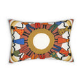 Spun Polyester Lumbar Pillow - Unity Mandala Folk Art |...