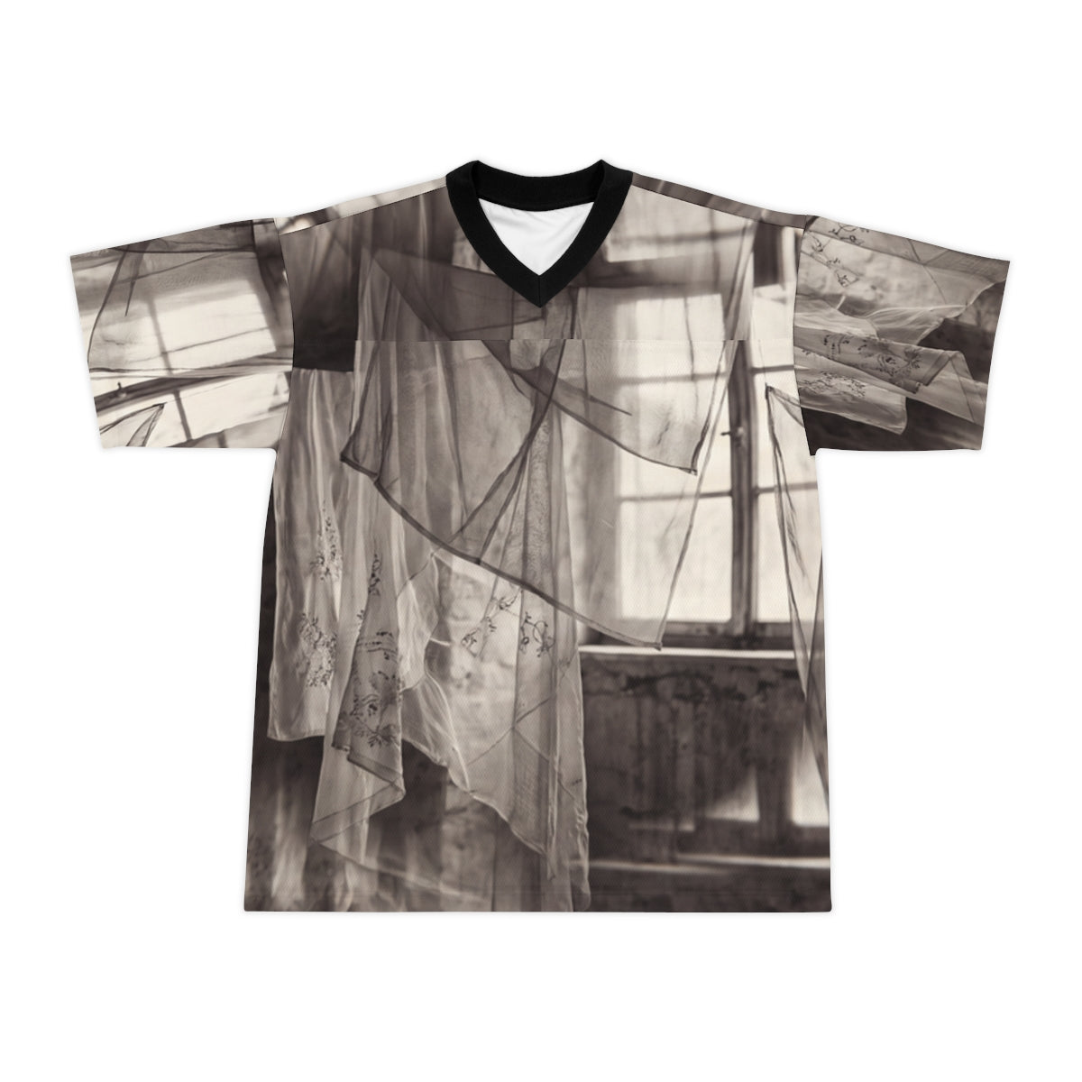 Unisex Football Jersey - Spectral Veils | Echovira Gallery