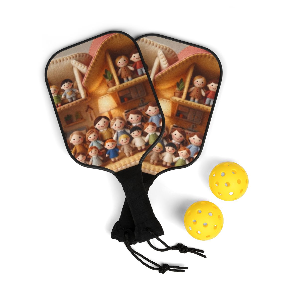 Pickleball Kit - Whimsical Felt Town Court Set | Echovira...