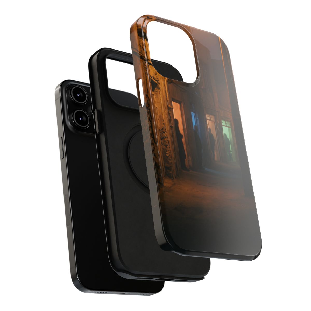 Impact-Resistant Apple iPhone Cases - Shadows of the City | iPhone 17 Pro Max, 17 Pro, 17 Air & More