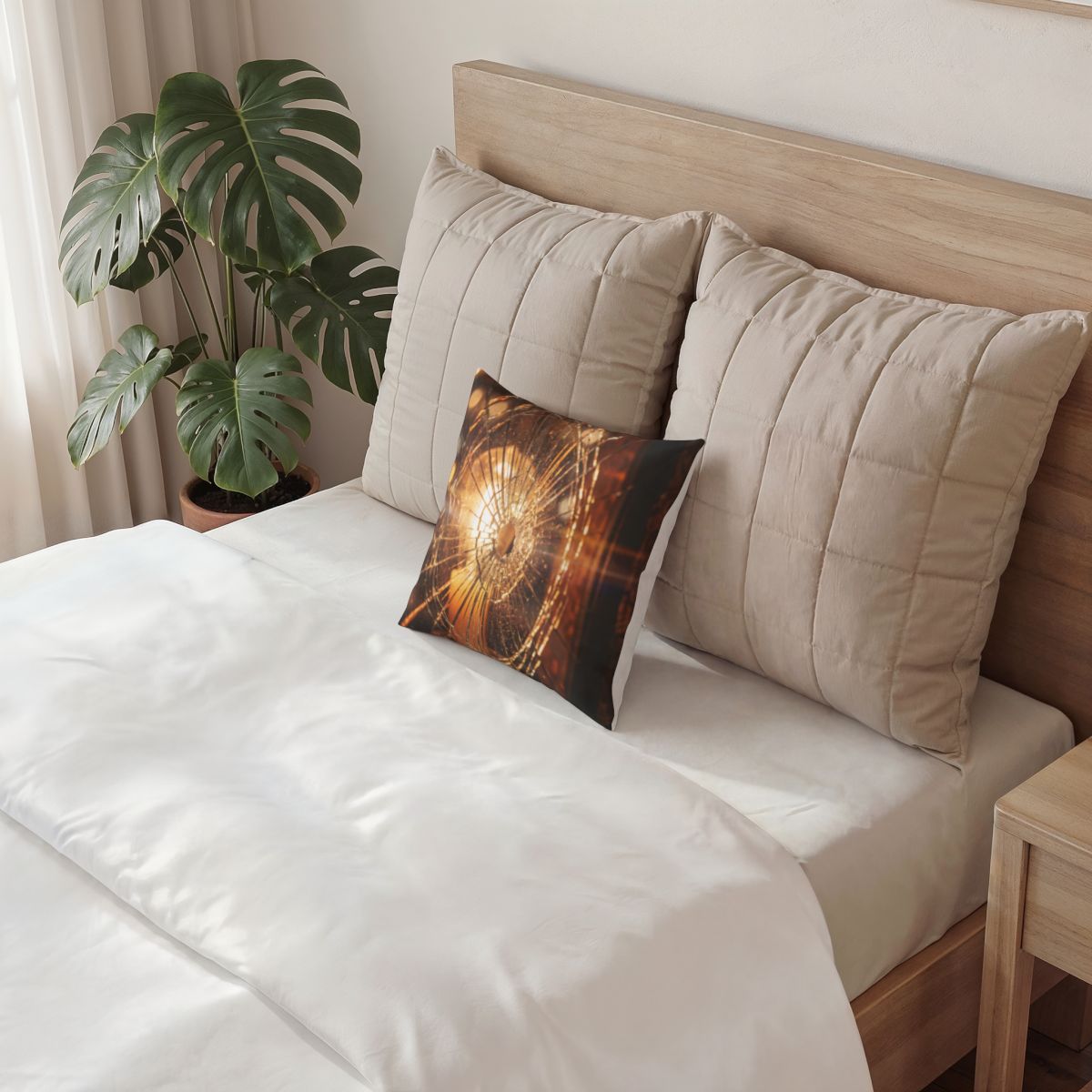 Poly Velvet Pillow - Cinematic Tension