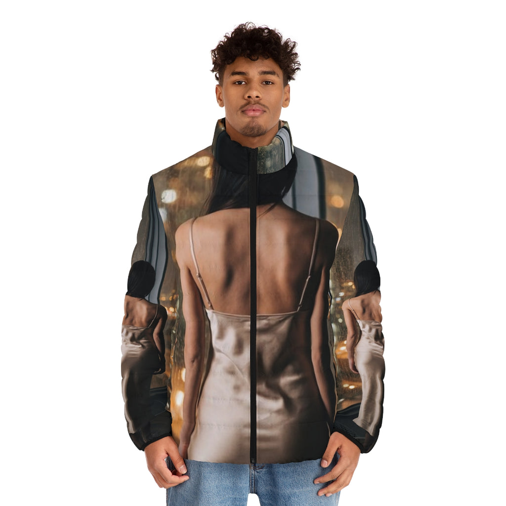 Men's Puffer Jacket - Rainscape Glow Horizon | Echovira...