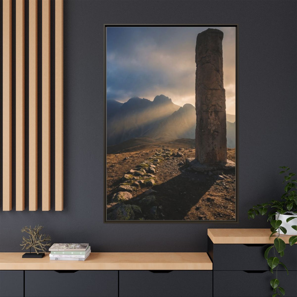 Matte Canvas, Framed - Mystic Monolith Ancient Persian... |...