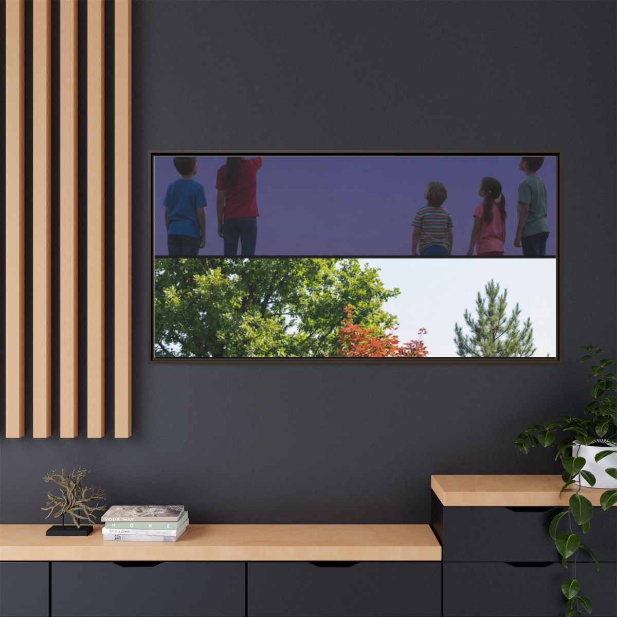Framed Matte Canvas - Wilderness Gallery — Espresso / 1.25"