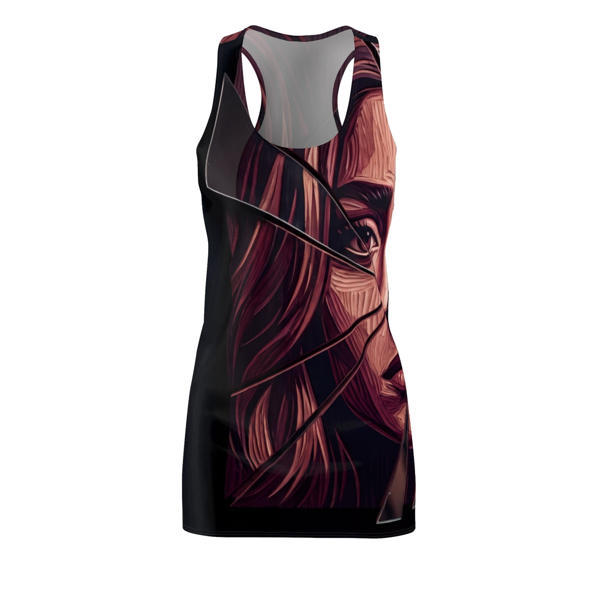 Dark Academia Abstract Racerback Dress