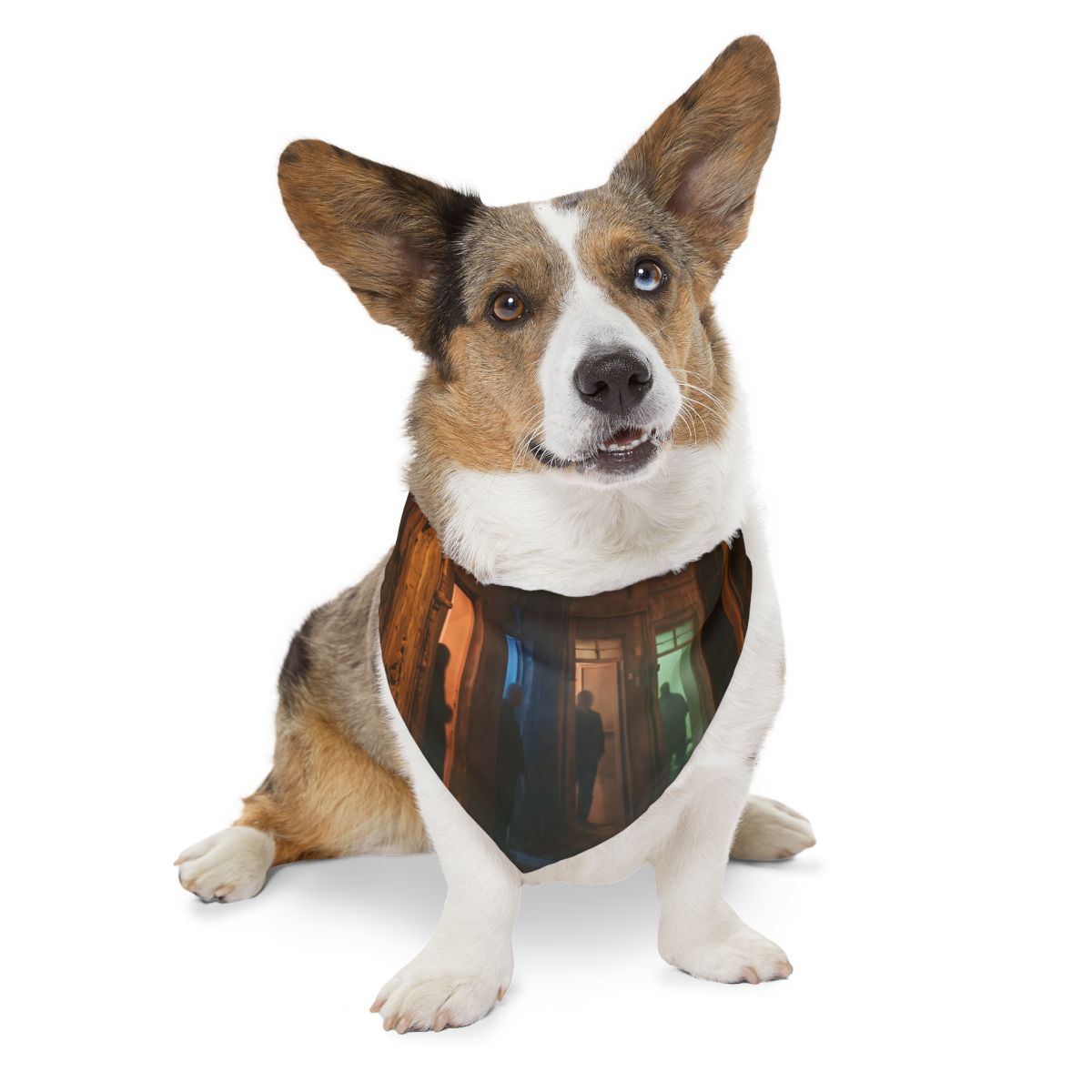 Pet Bandana Collar - Shadowed Alleyway Mystery Art Print |...
