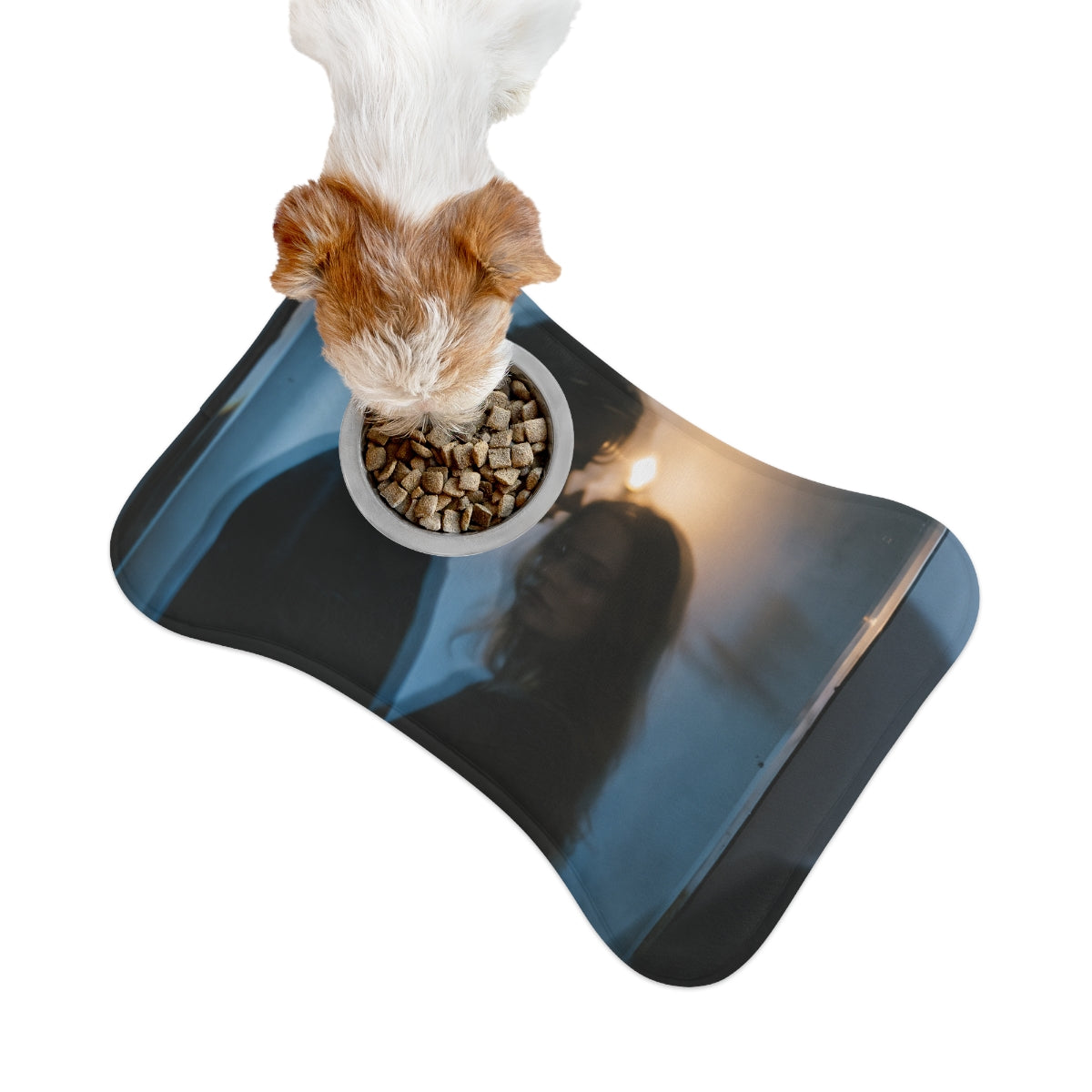 Midnight Reflections Feeding Mat - Moody Floor Accent |...