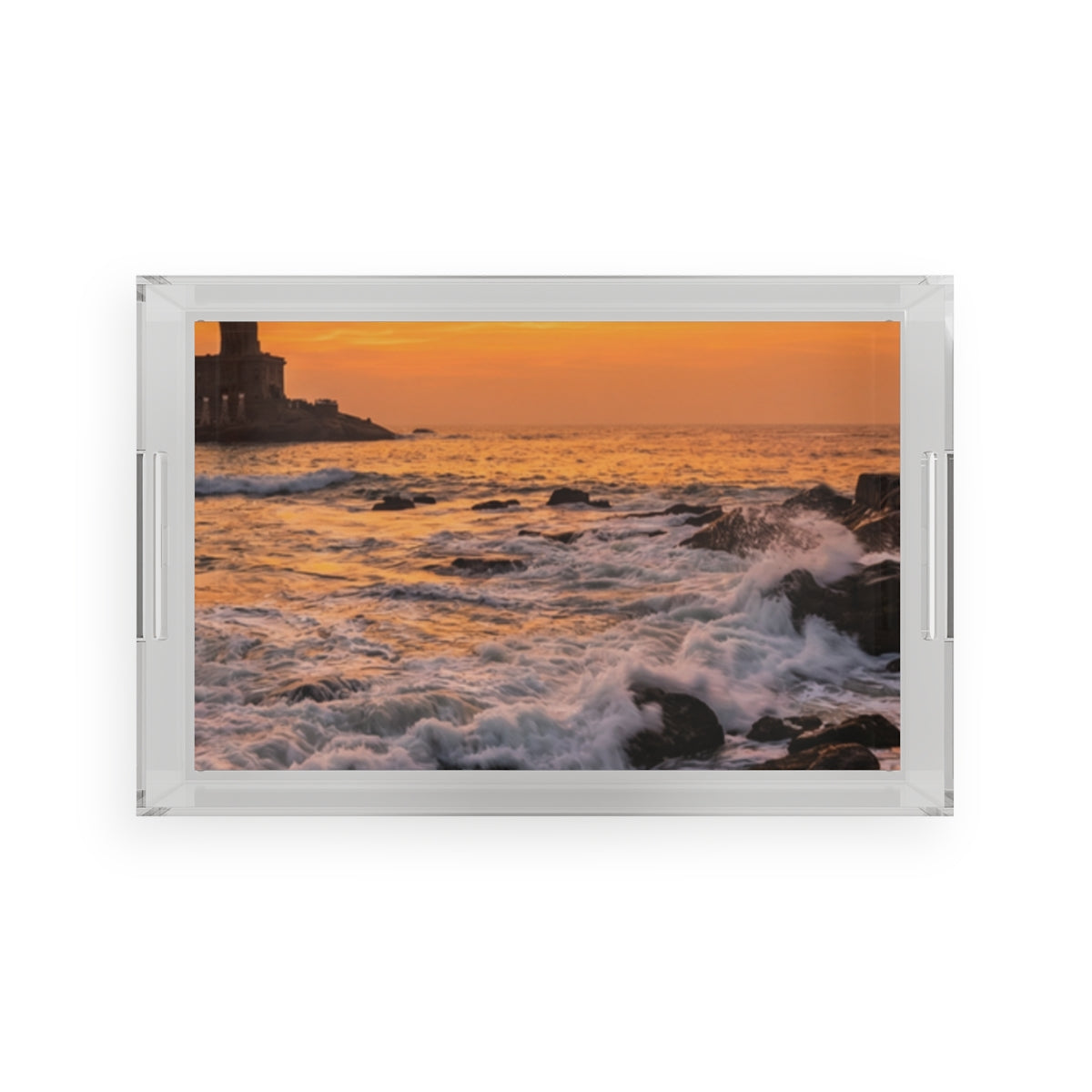 Acrylic Serving Tray - Ocean Dawn Host