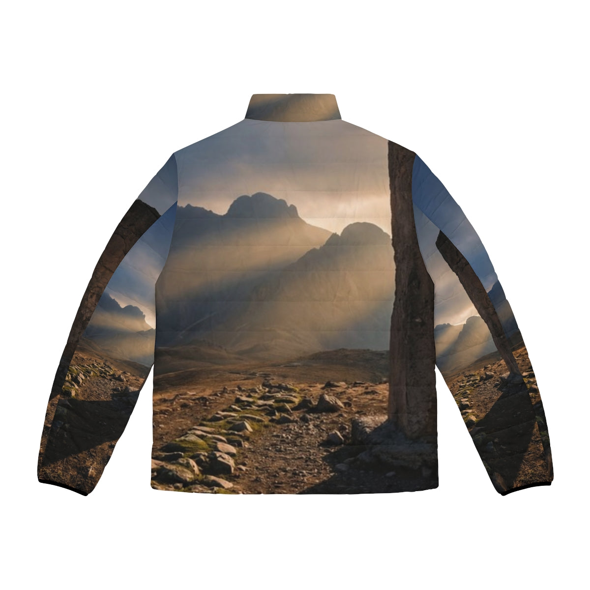 Men's Puffer Jacket - Mystic Monolith Ancient Persian... |...