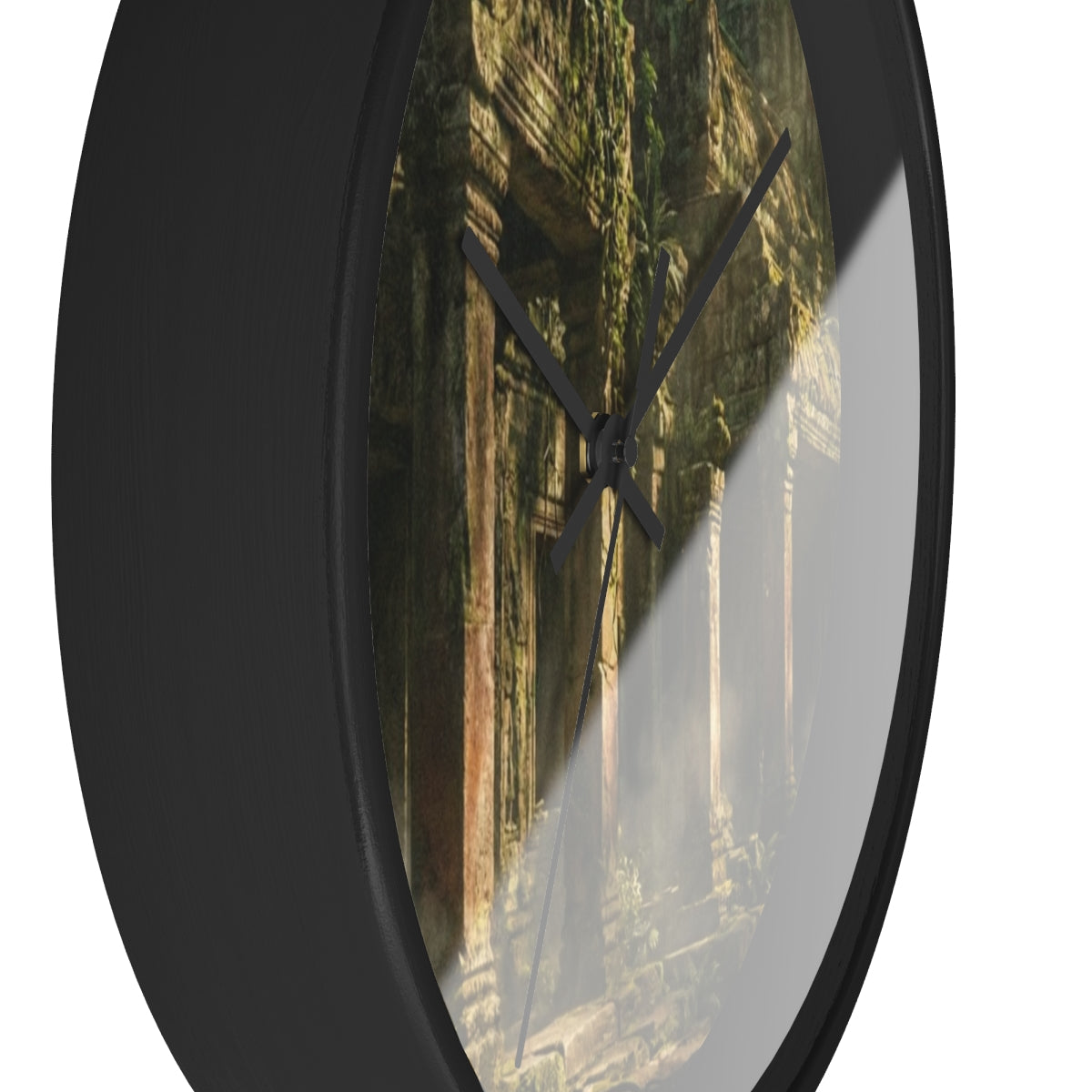 Wall Clock - Ancient Ruins Reflection | Echovira Gallery