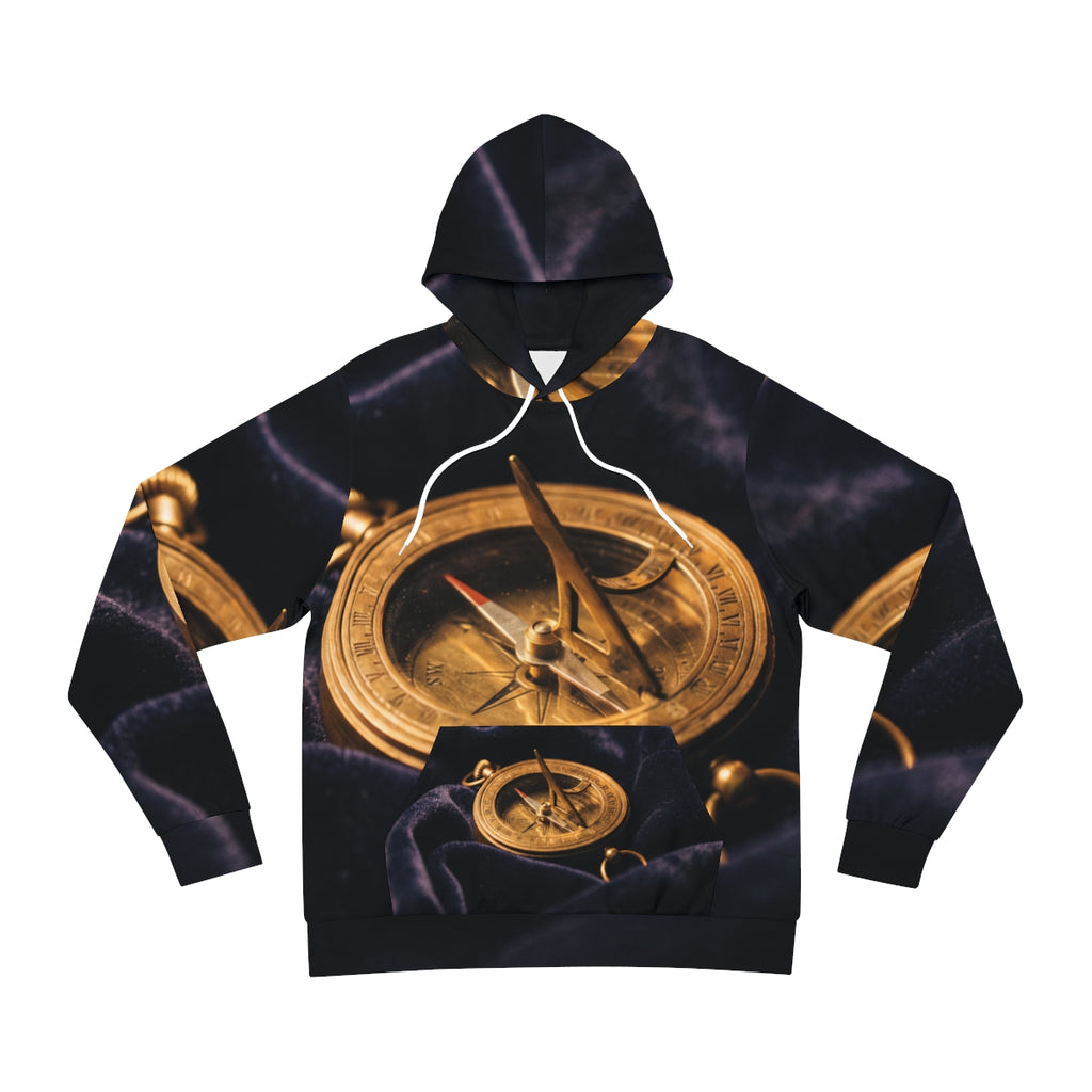 Women's Fashion Hoodie with Vintage Sundial