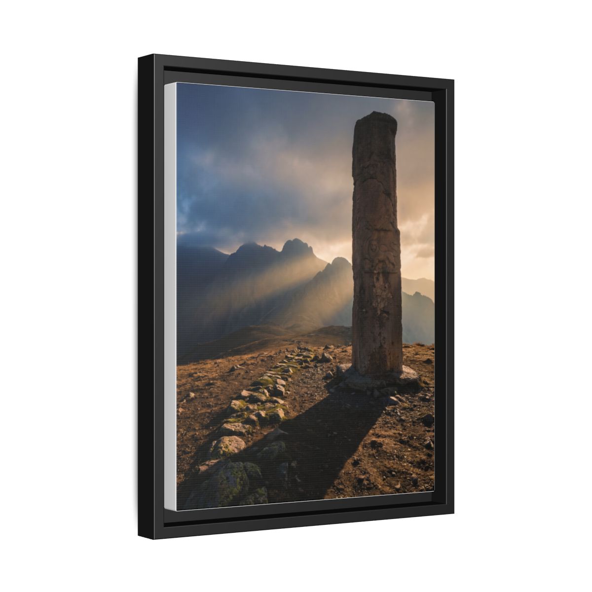 Framed Matte Canvas - Sun Peak