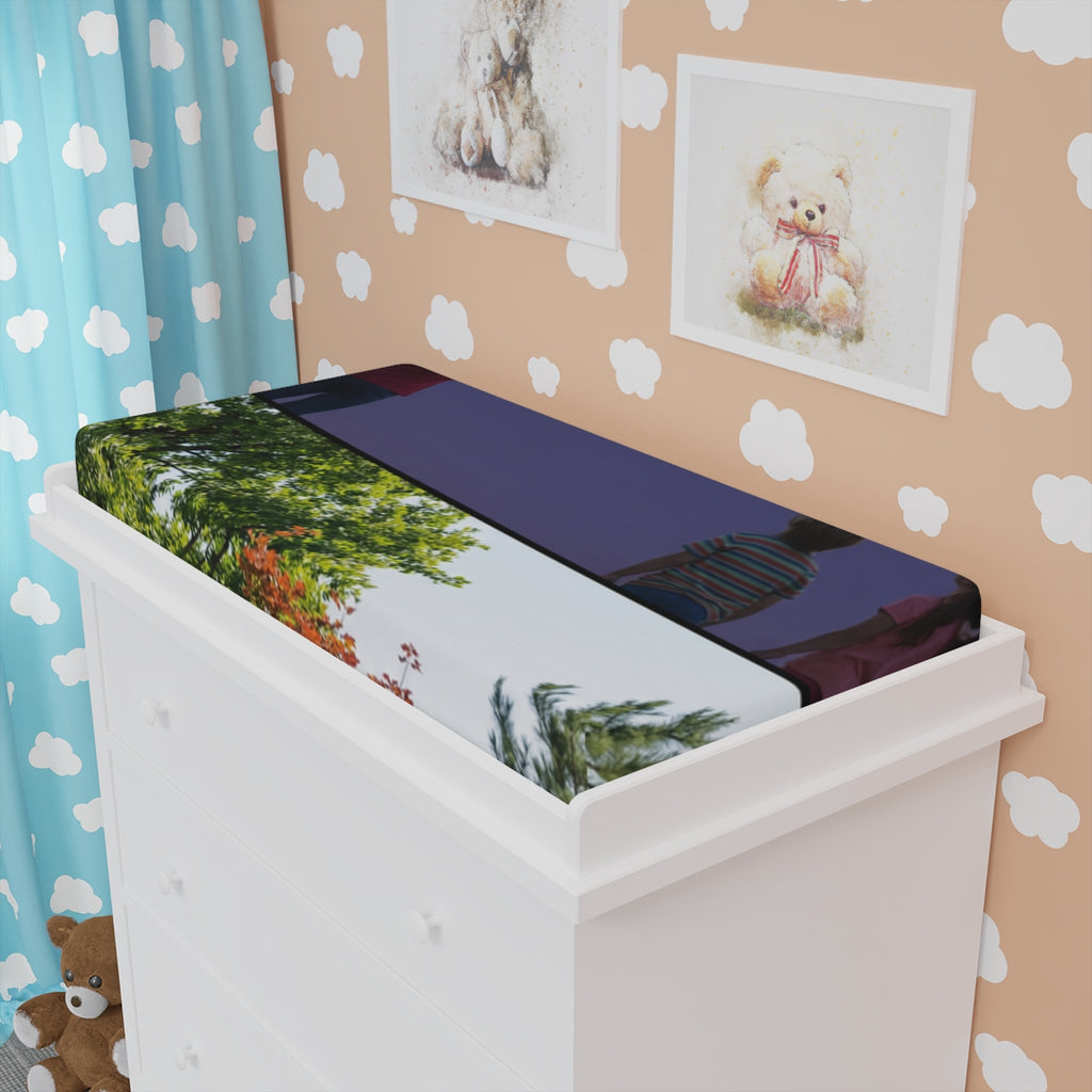 Baby Changing Pad Cover - Starlit Nursery