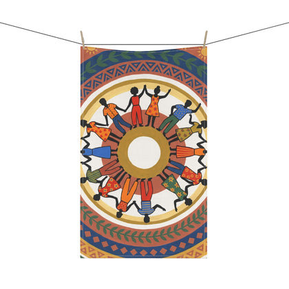 Tea Towels - Unity Mandala Folk Art | Echovira Gallery