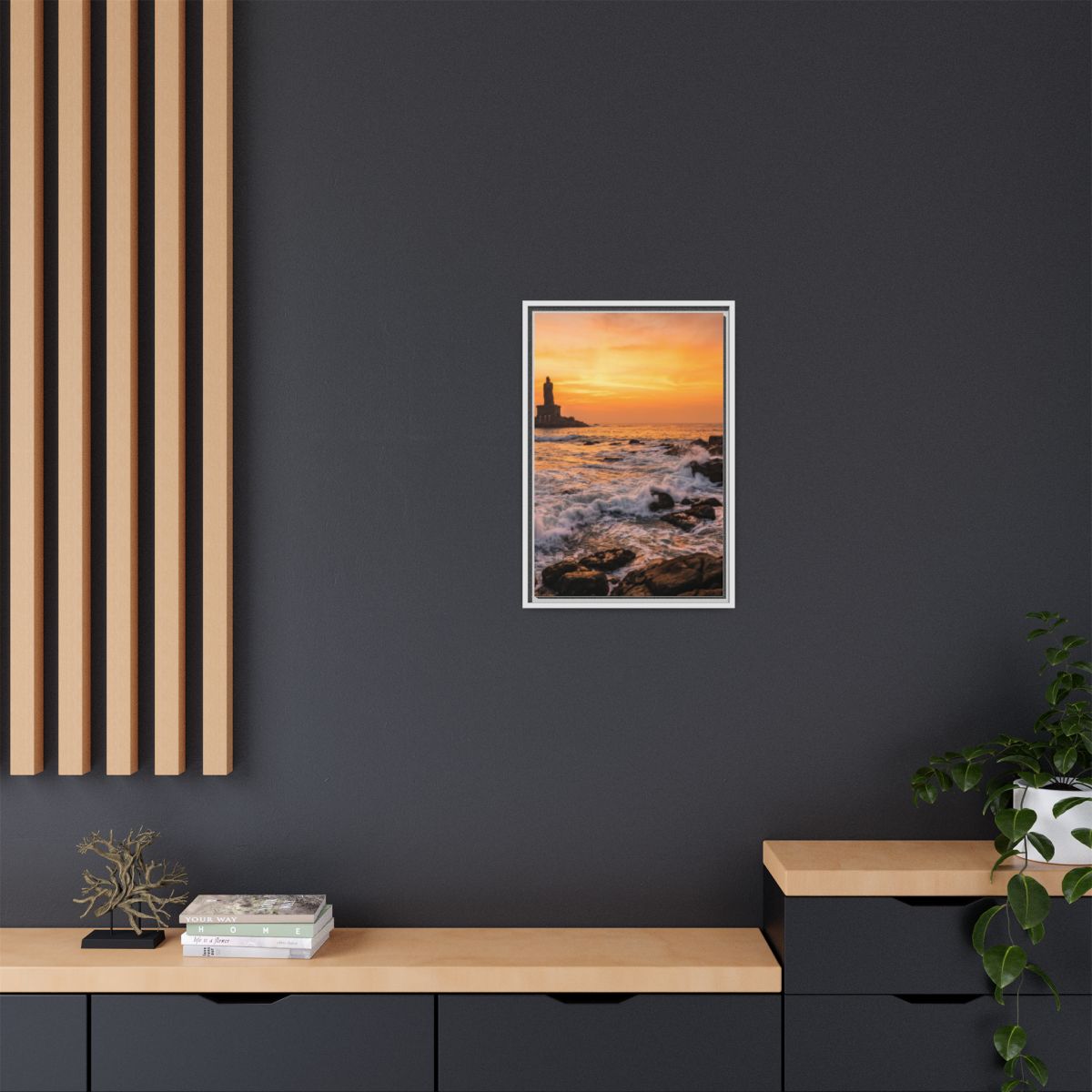 Framed Matte Canvas - Majestic Golden Coast