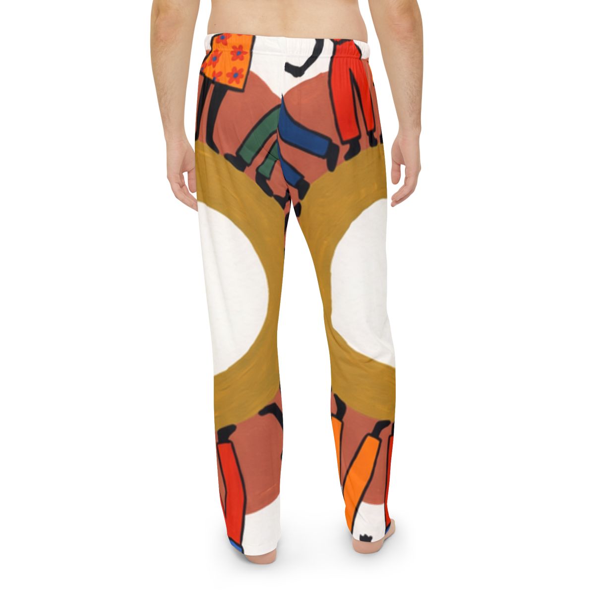 Men's Pajama Pants - Unity Mandala Folk Art | Echovira...