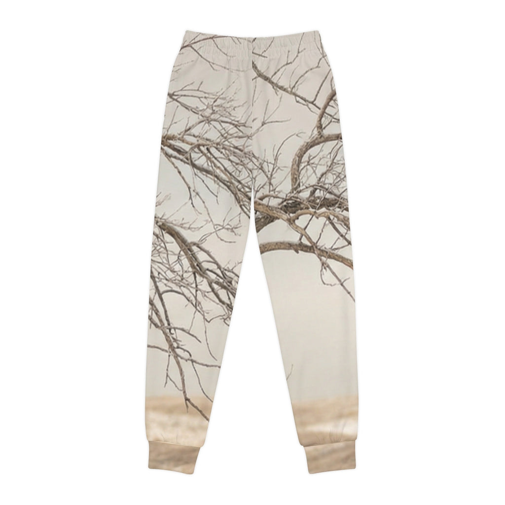 Youth Joggers - Silent Branches Winter Landscape Photo |...