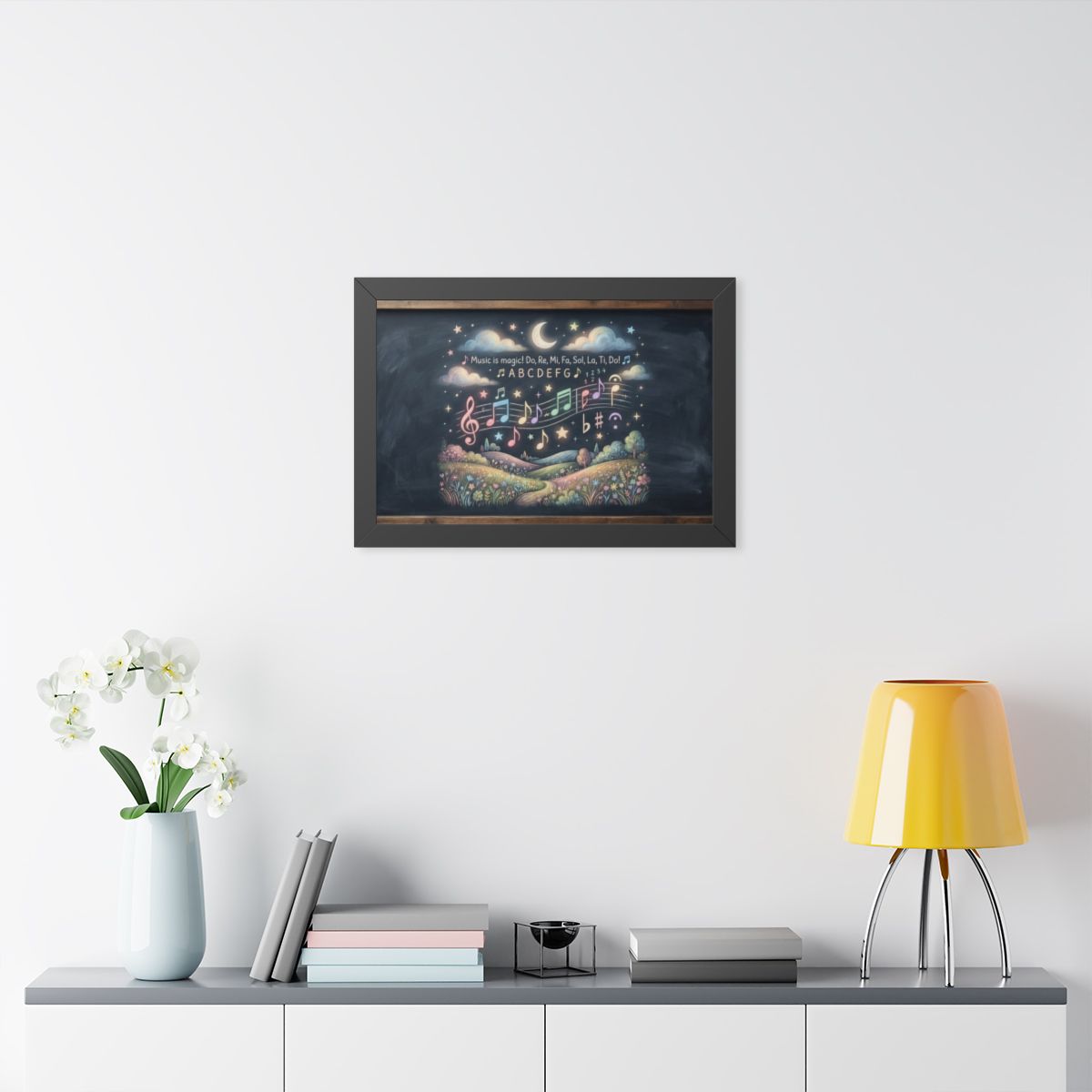 Framed Horizontal Poster - Melody Meadows — Black (14×11......