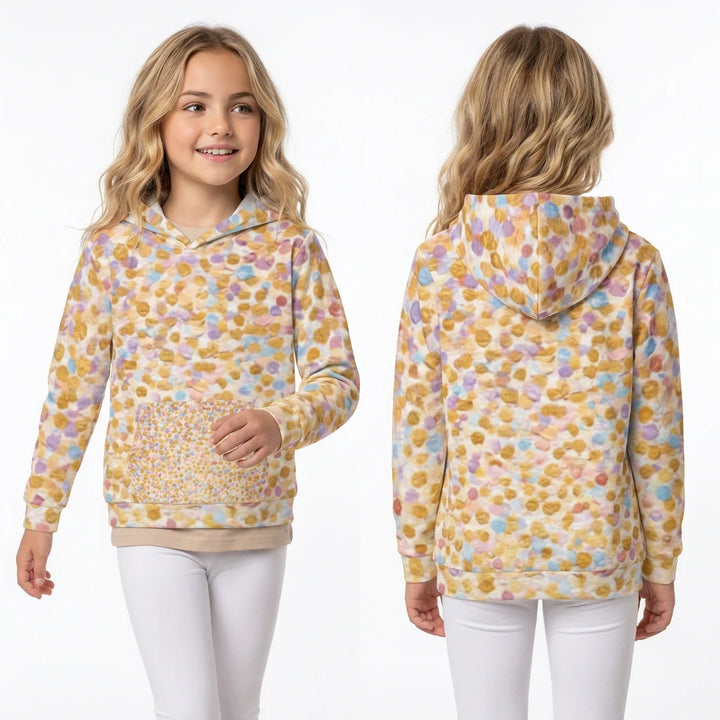 Kinder-Hoodie – Strahlende goldene Freude