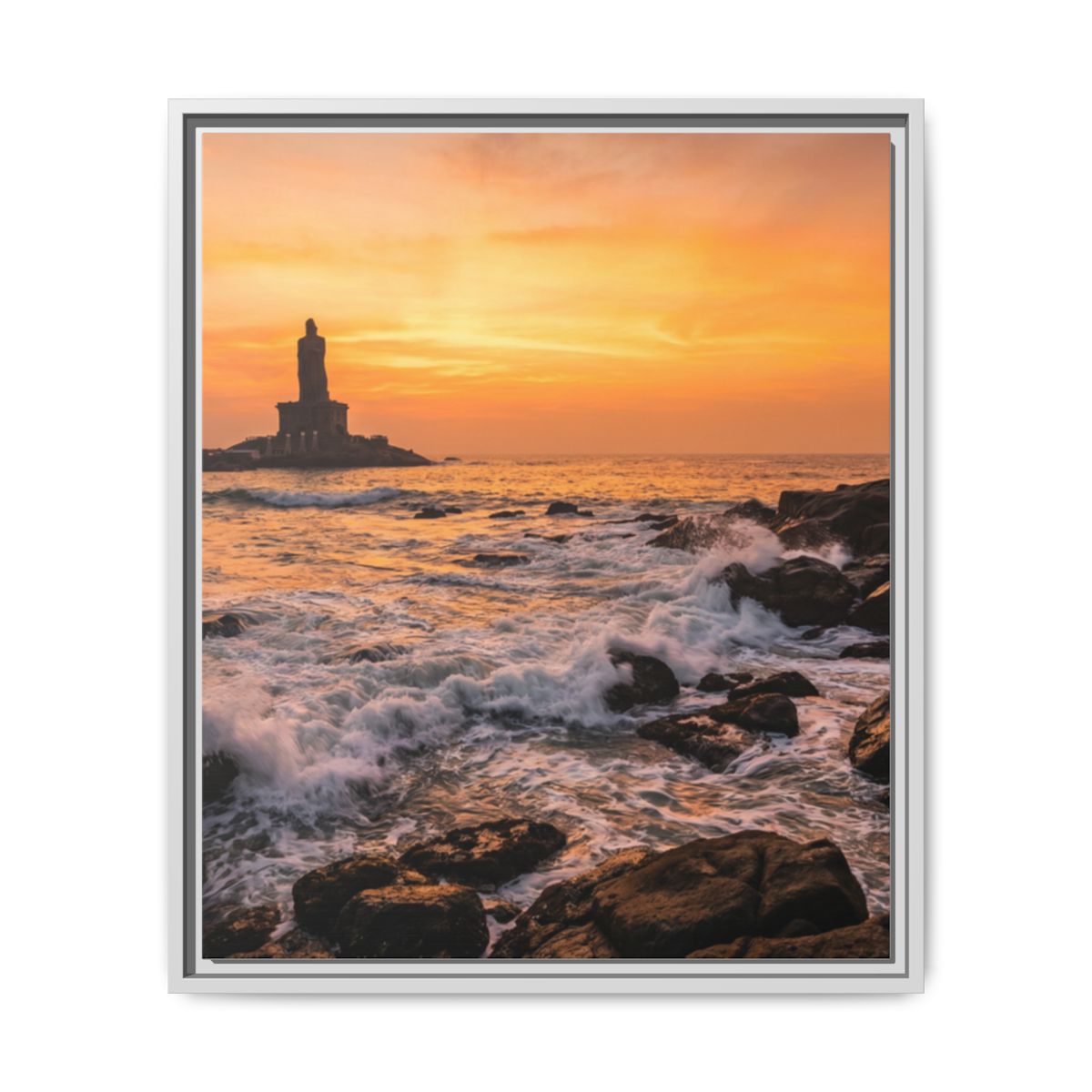 Framed Matte Canvas - Majestic Golden Coast