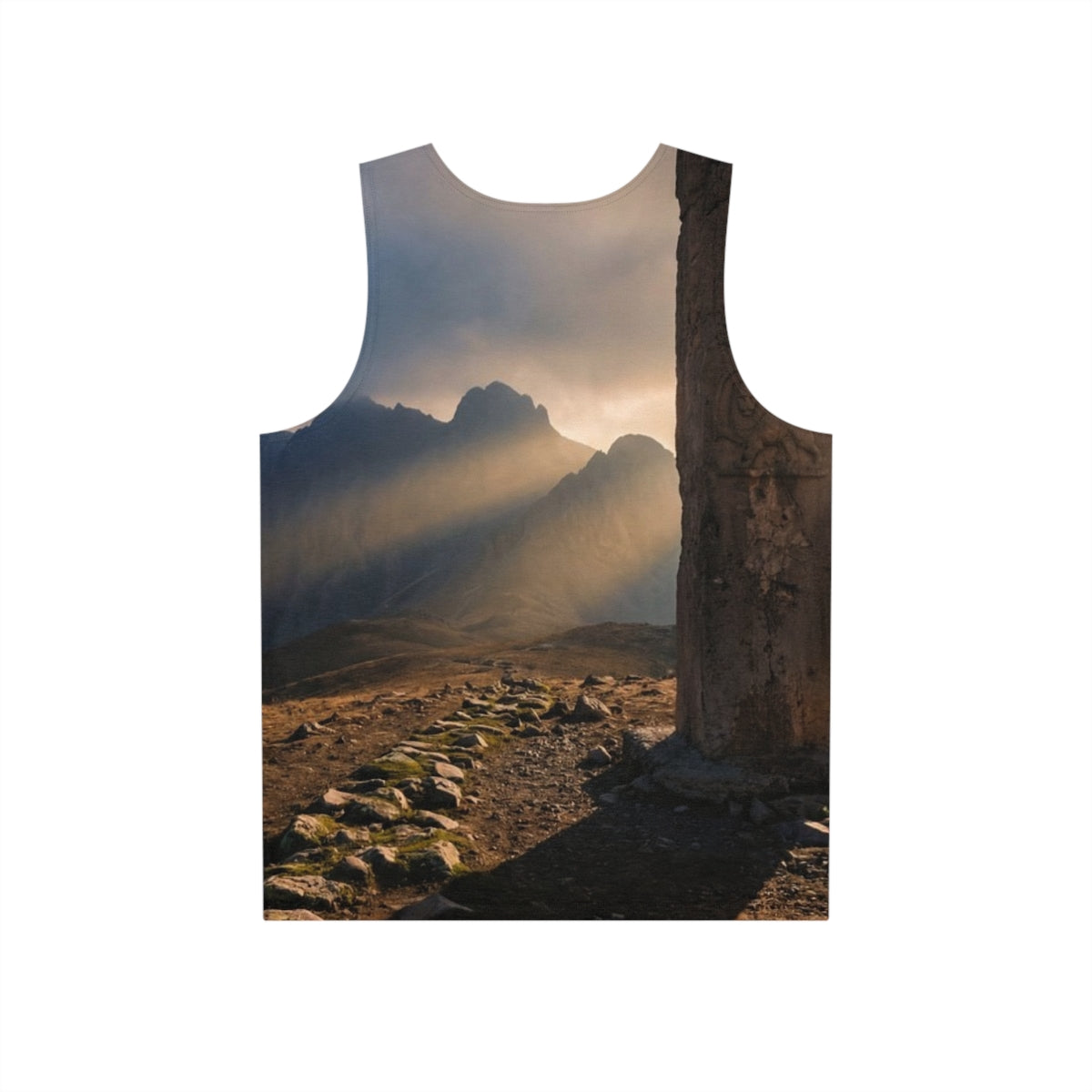 Men's Tank - Mystic Monolith Ancient Persian Mountain Art |...