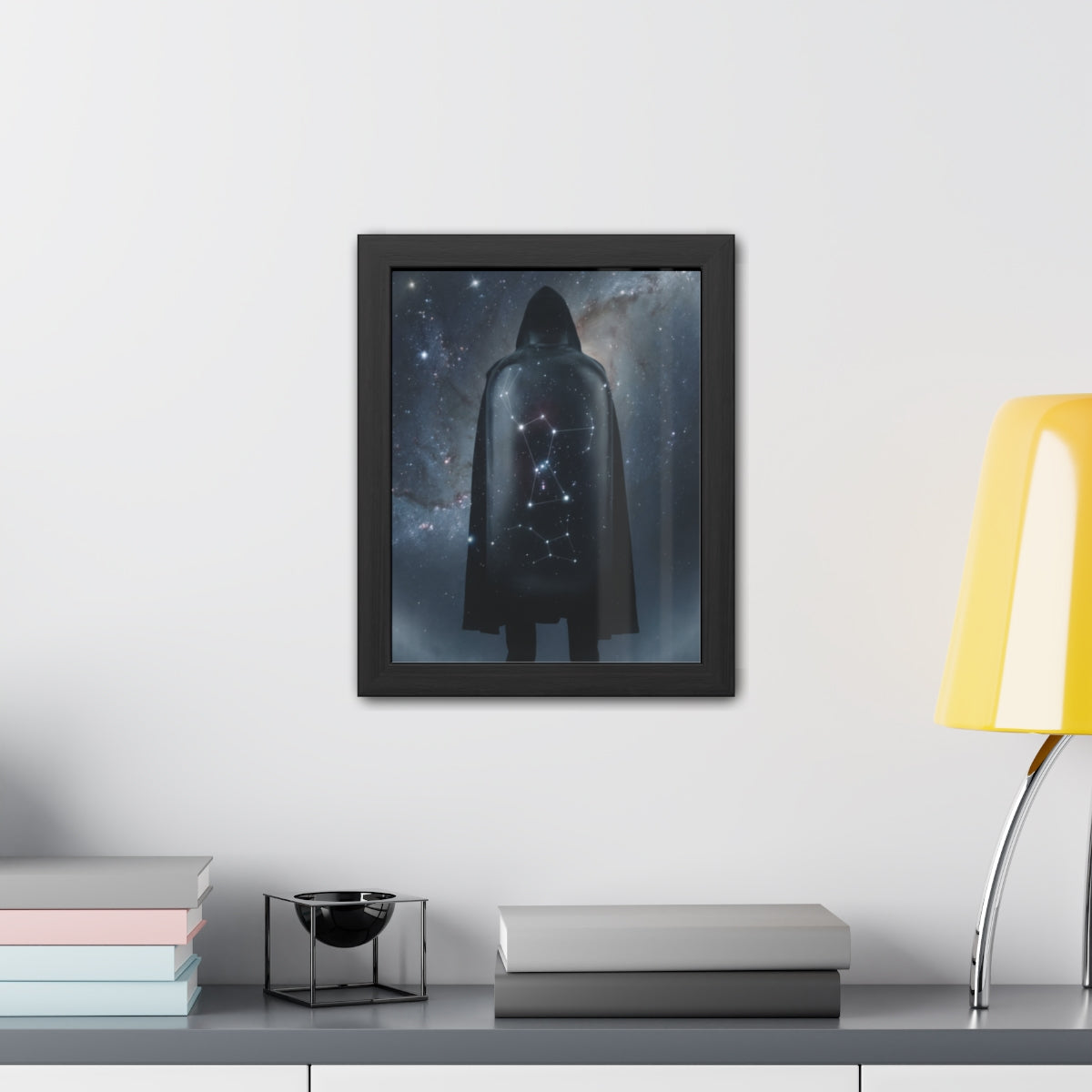 Framed Posters - Cosmic Sentinel Orion Constellation Art —...