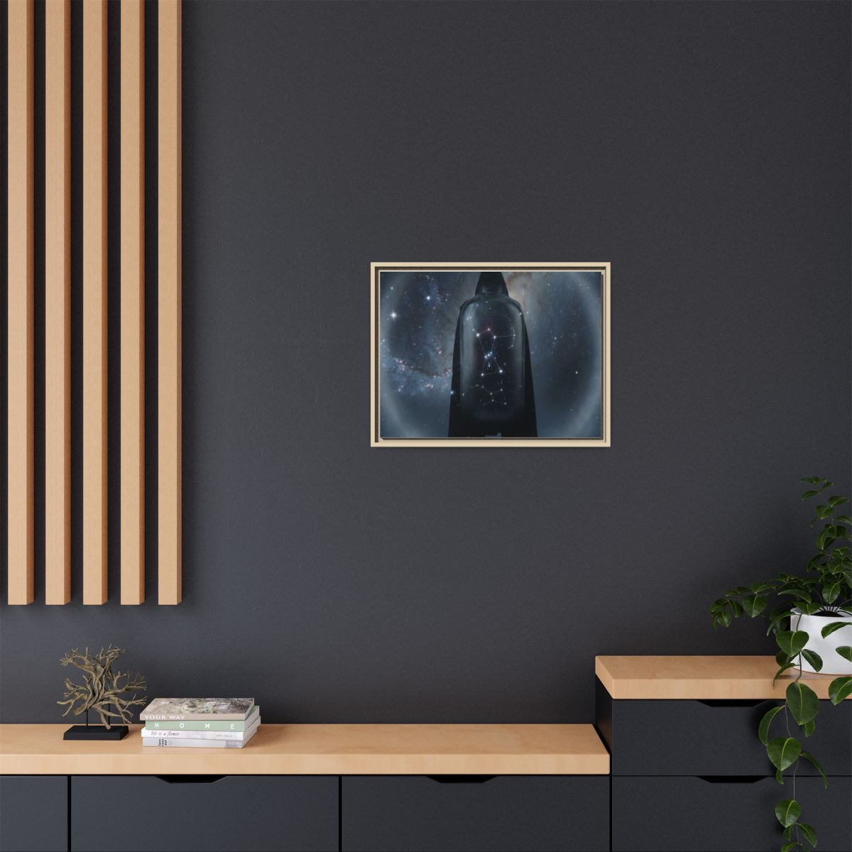 Framed Matte Canvas - Cosmic Sentinel — Natural / 1.25"... |...