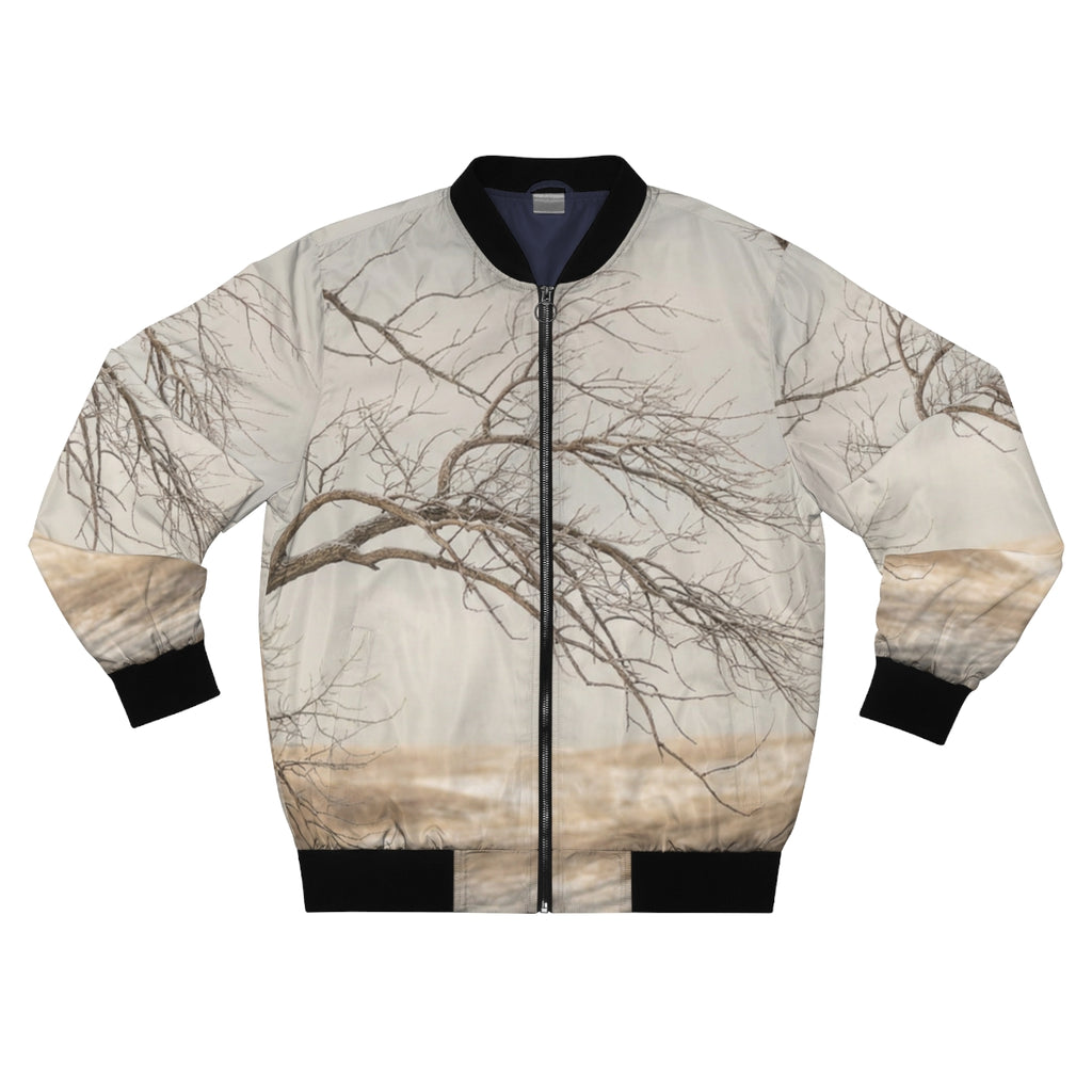 Men's Bomber Jacket - Winter Branch Solitude Landscape |...
