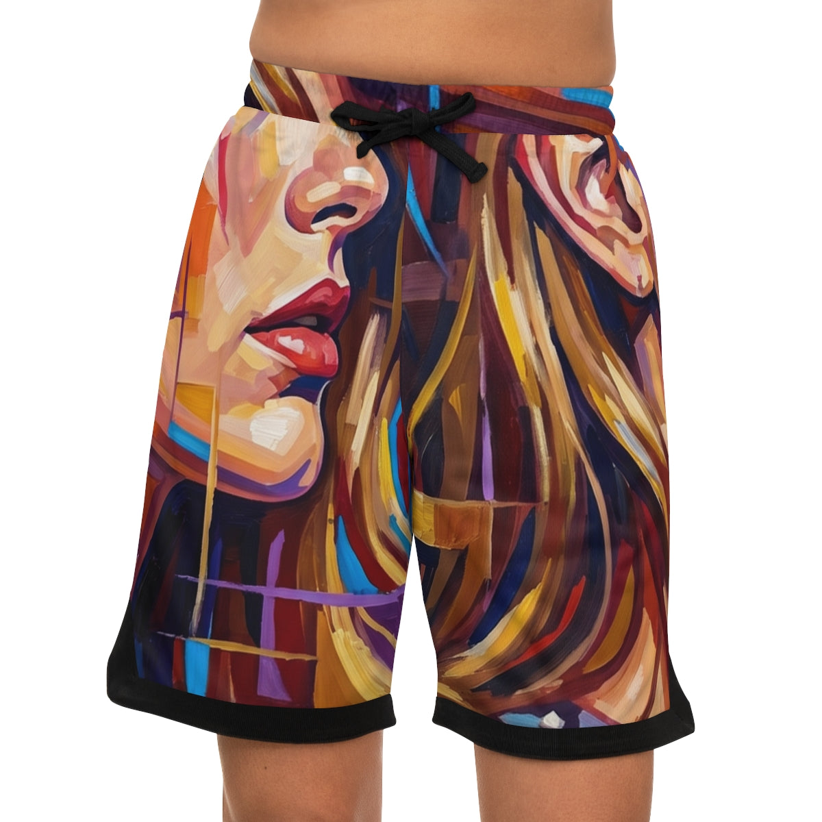 Men's Basketball Rib Shorts - Shattered Elegance | Echovira...