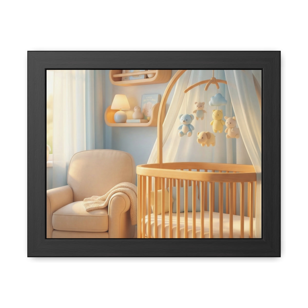 Serene Nursery Framed Posters - Room Decor — Landscape