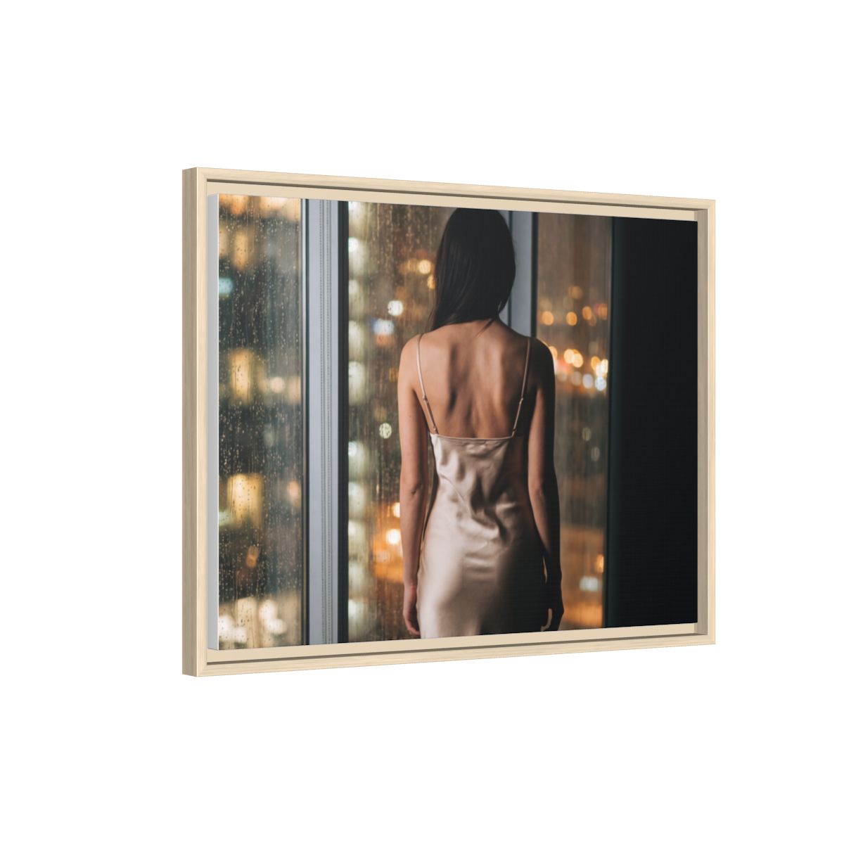 Framed Matte Canvas - Cinematic Nights — Natural / 1.25"