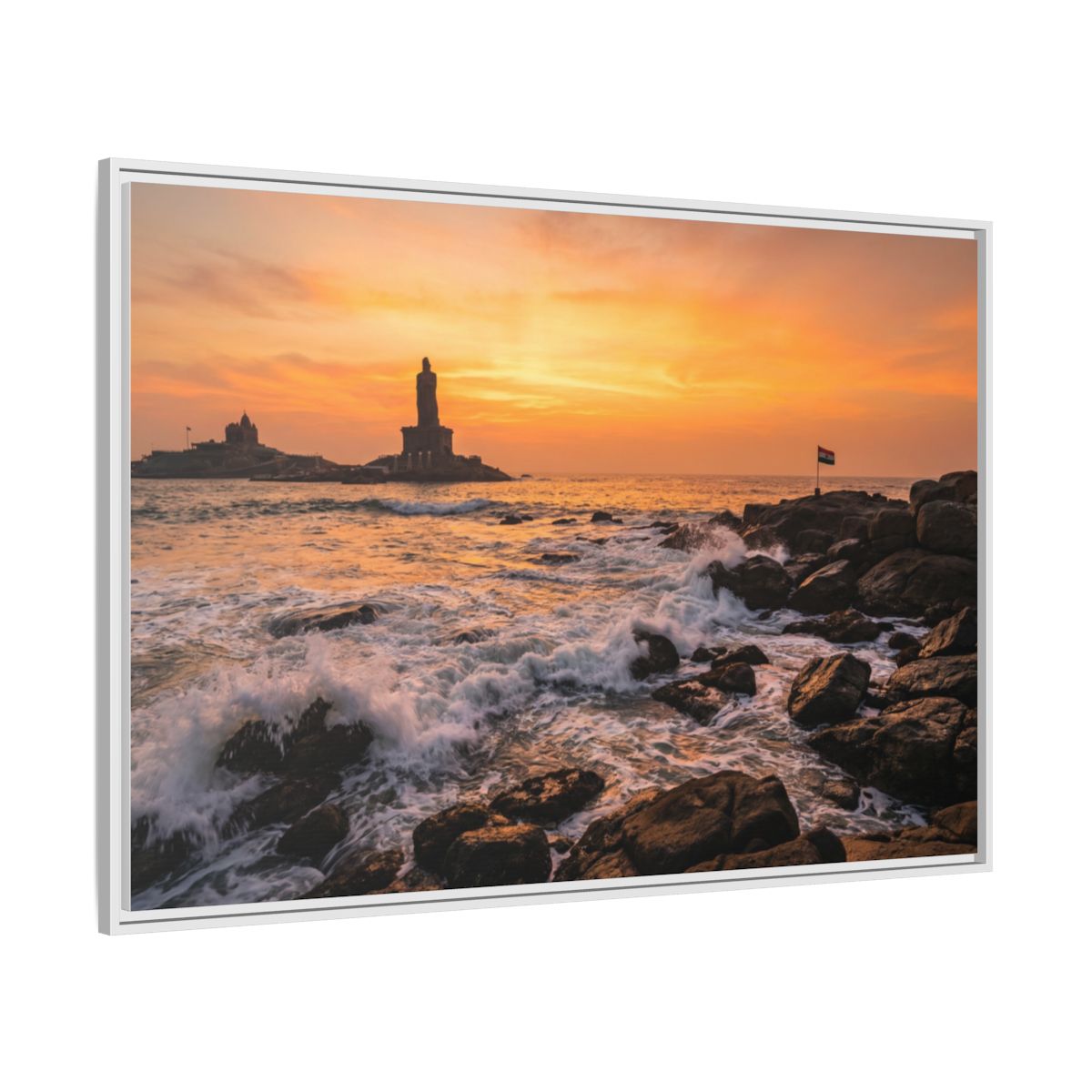 Framed Matte Canvas - Majestic Golden Coast