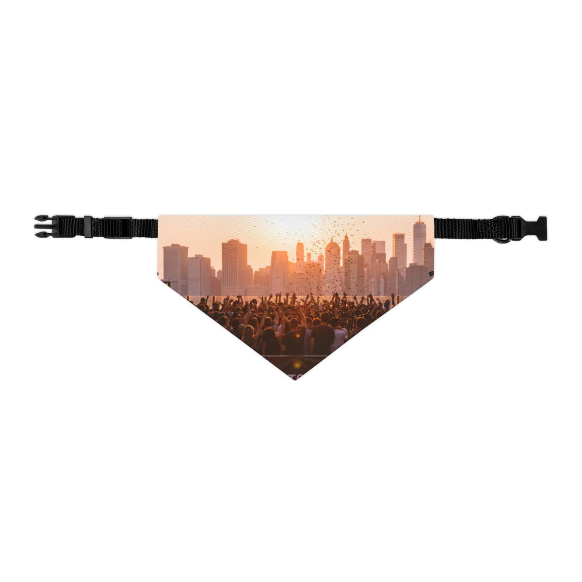 Pet Bandana Collar - City Lights | Echovira Gallery